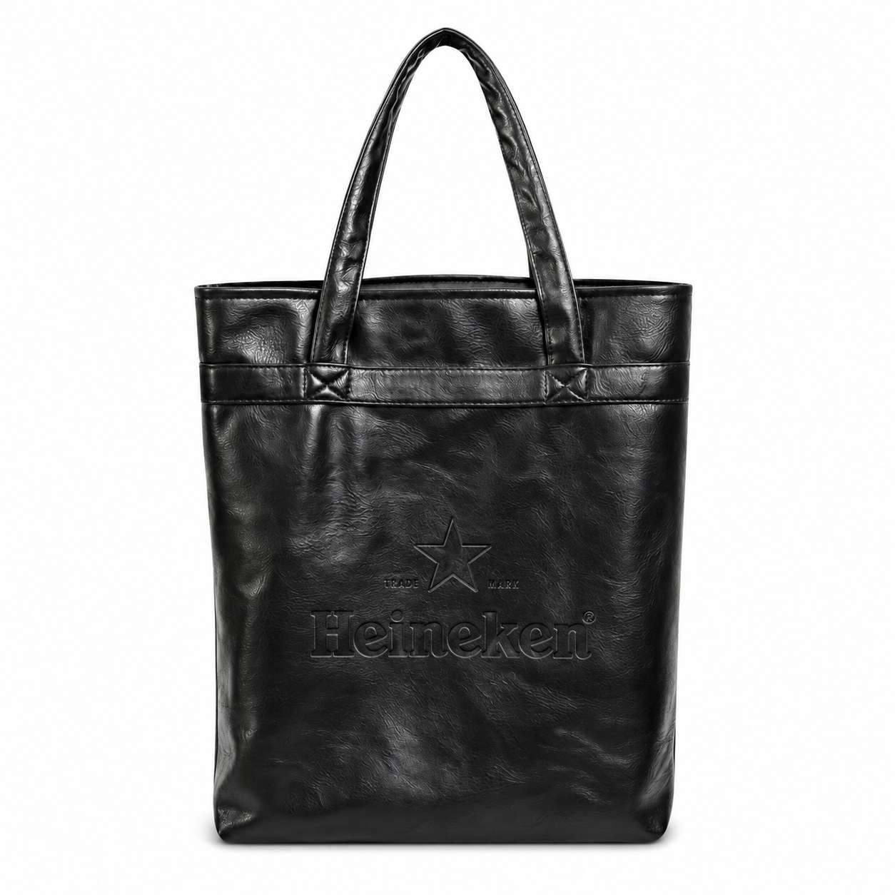 4-Bottle Leather Salesperson Tote Bag