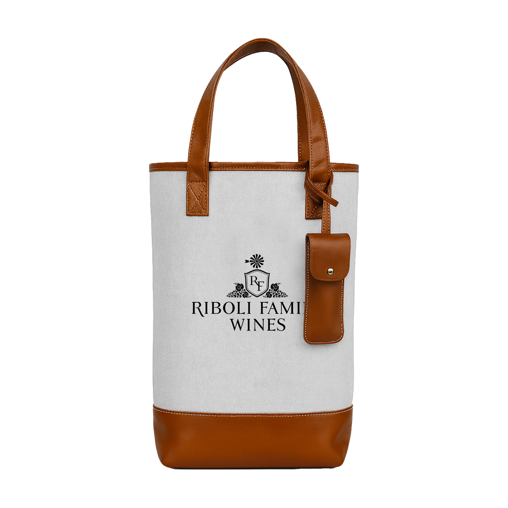 2-Bottle Elegant Nylon Wine Tote