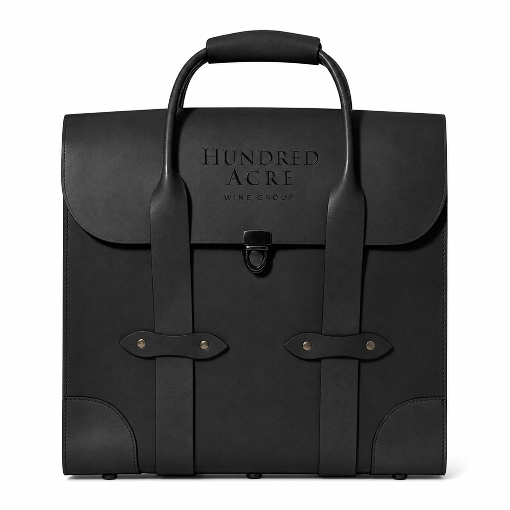 3-Bottle Leather Bag