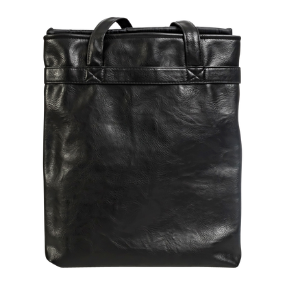 4-Bottle Leather Salesperson Tote Bag
