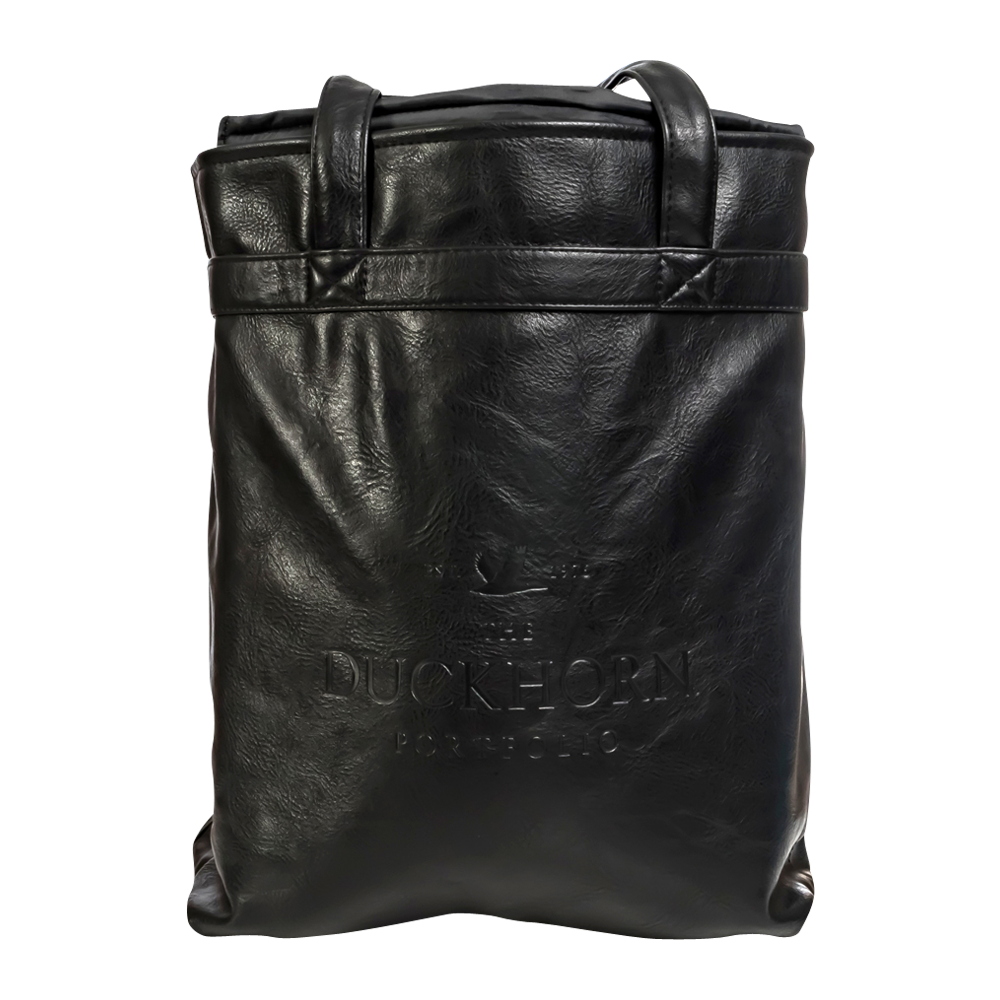 4-Bottle Leather Salesperson Tote Bag