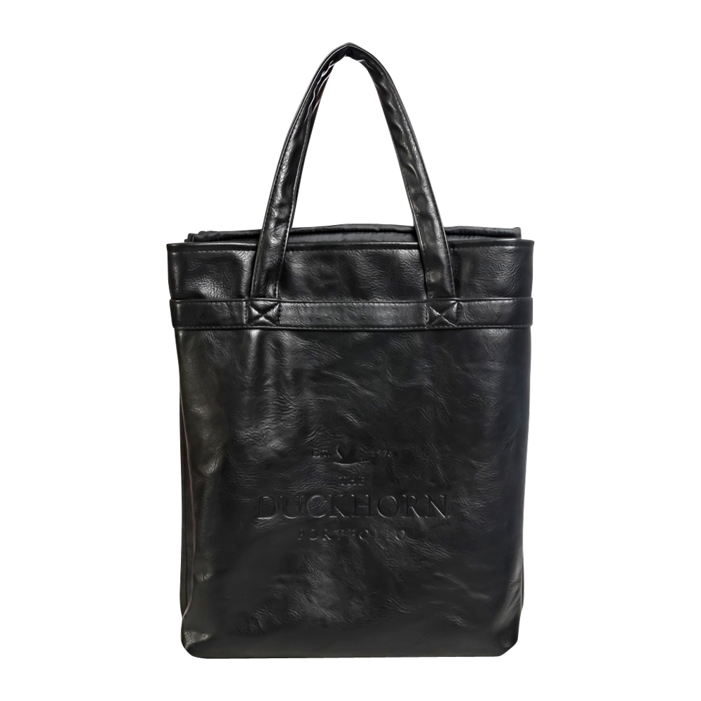 4-Bottle Leather Salesperson Tote Bag