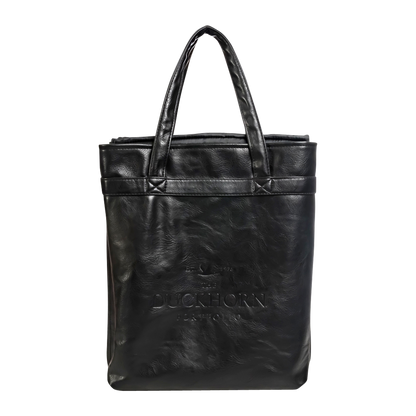 4-Bottle Leather Salesperson Tote Bag