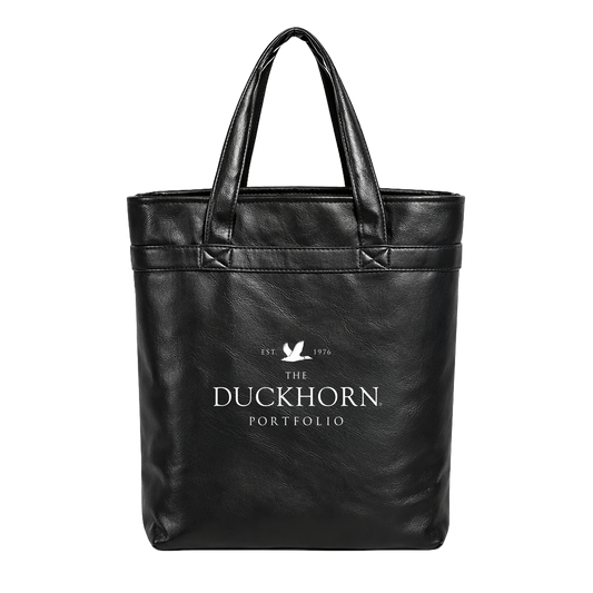 4-Bottle Leather Salesperson Tote Bag