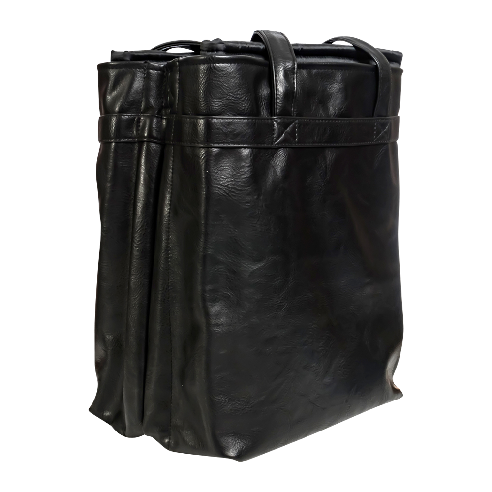 4-Bottle Leather Salesperson Tote Bag