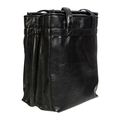 4-Bottle Leather Salesperson Tote Bag