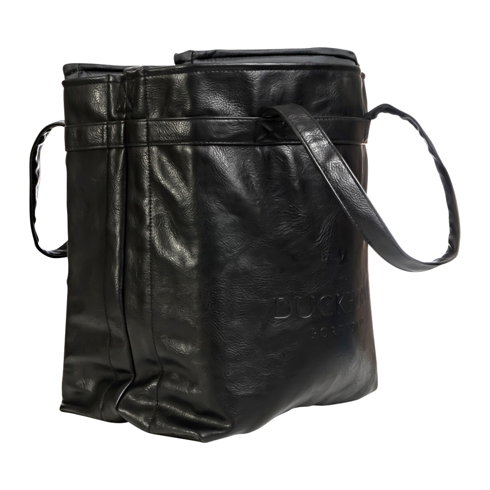4-Bottle Leather Salesperson Tote Bag