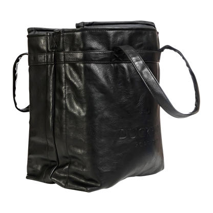 4-Bottle Leather Salesperson Tote Bag