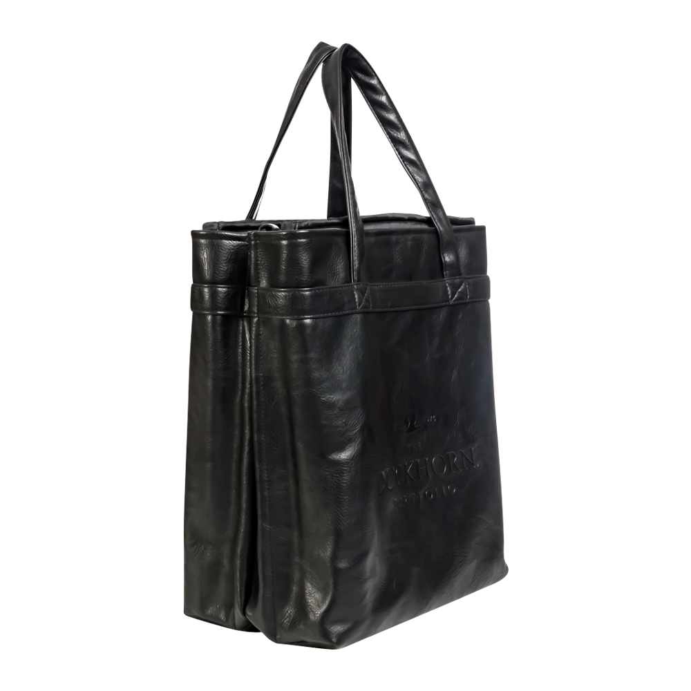 4-Bottle Leather Salesperson Tote Bag