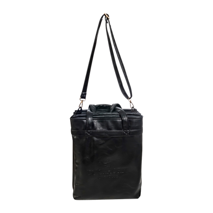 4-Bottle Leather Salesperson Tote Bag