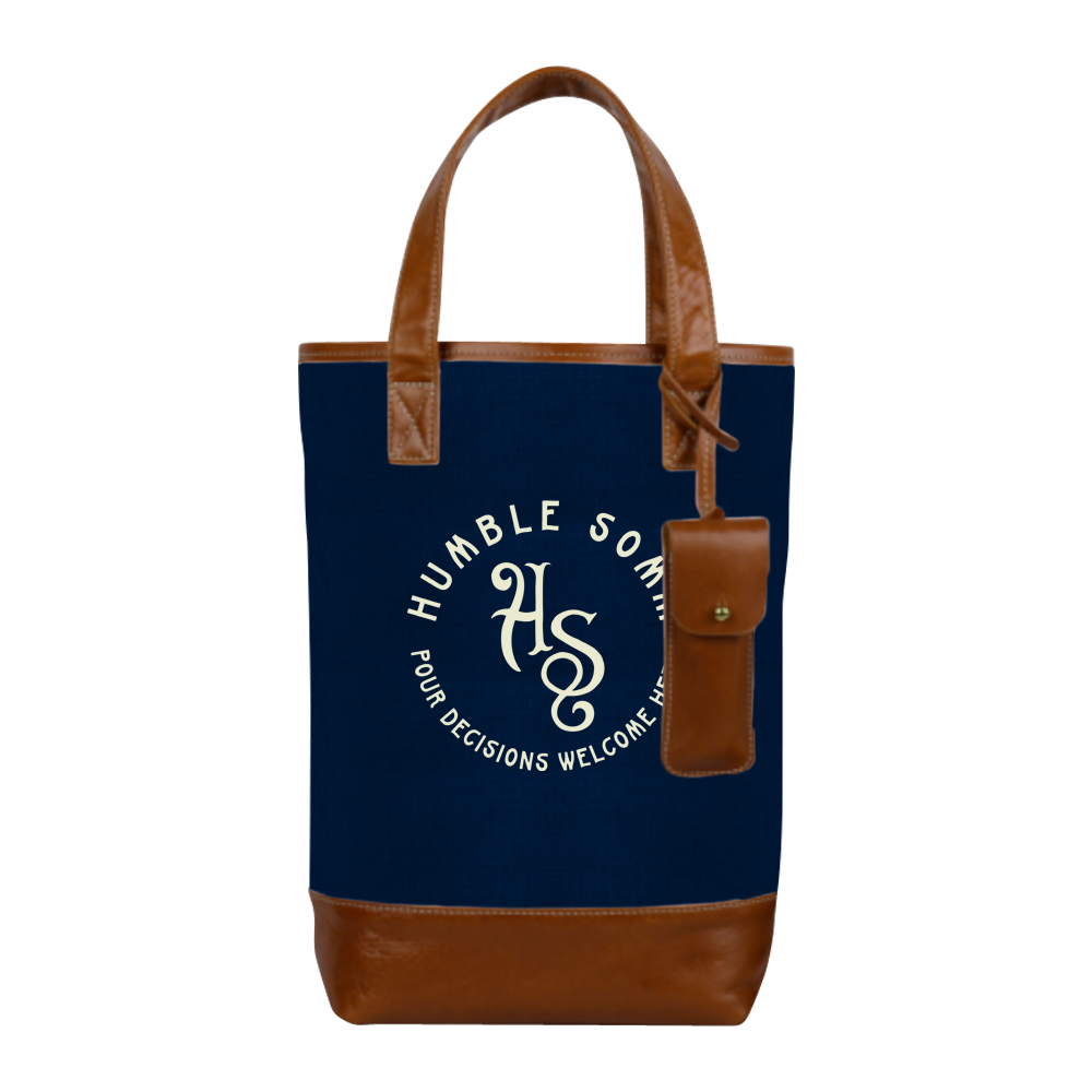 2-Bottle Elegant Nylon Wine Tote
