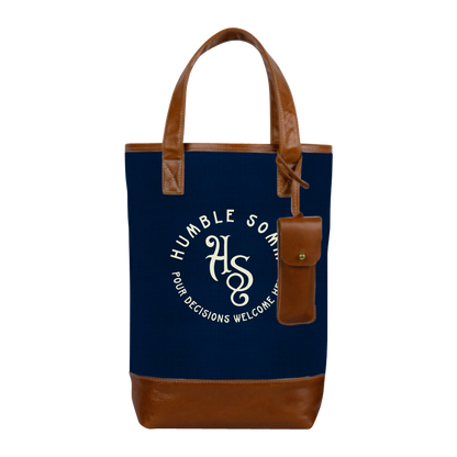 2-Bottle Elegant Nylon Wine Tote