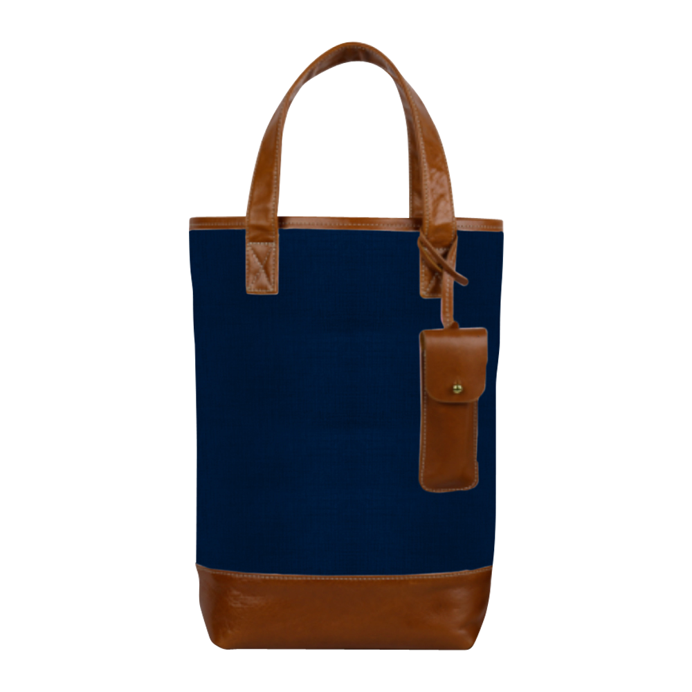 2-Bottle Elegant Nylon Wine Tote
