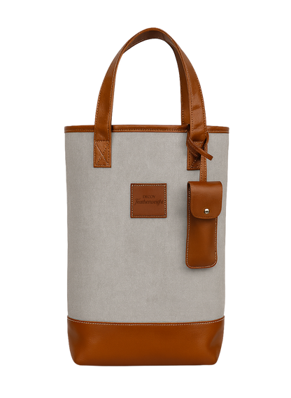 2-Bottle Elegant Nylon Wine Tote