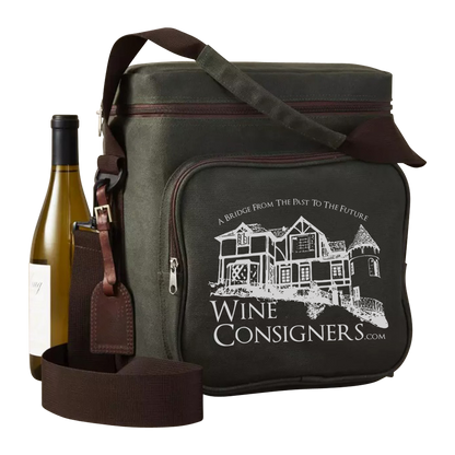 6-Bottle Insulated Canvas Wine Bag