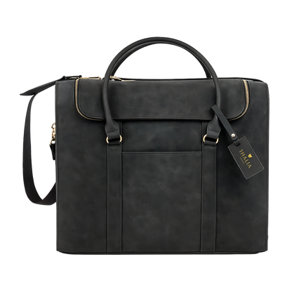 6-Bottle Leather Wine Duffel Bag