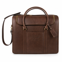 6-Bottle Leather Wine Duffel Bag