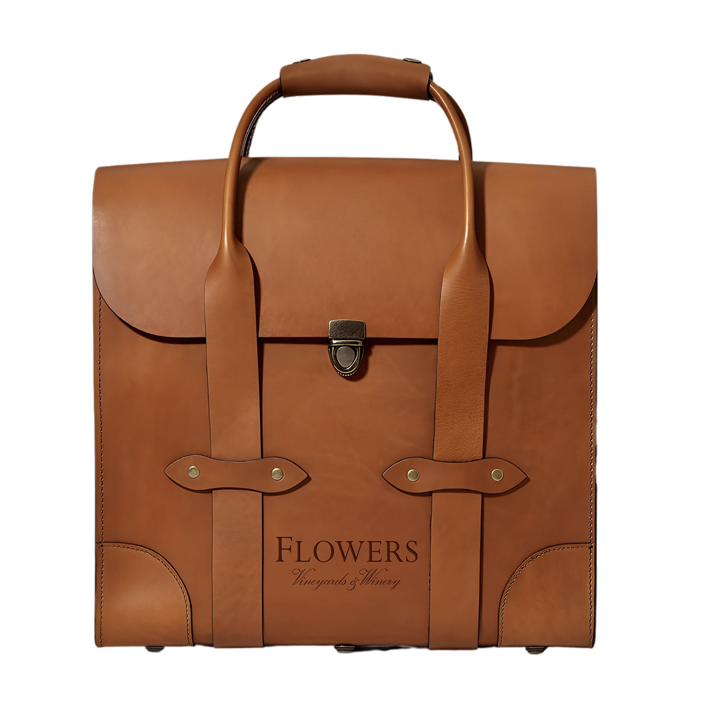 3-Bottle Leather Bag