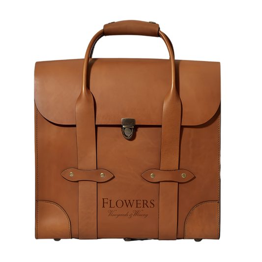 3-Bottle Leather Bag